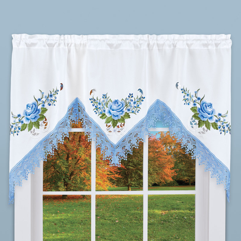 Floral window scarf discount